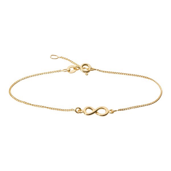 Nordahl Jewellery - ETERNITY52 armbånd i forgyldt sølv m. evighedstegn